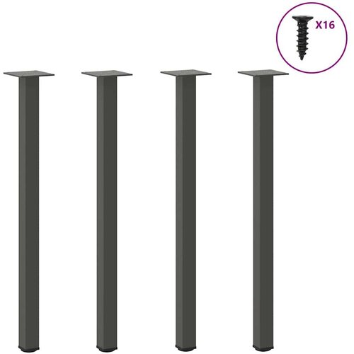 VidaXL noge stolića za kavu 4 kom antracit 72-74 cm čelik Slike