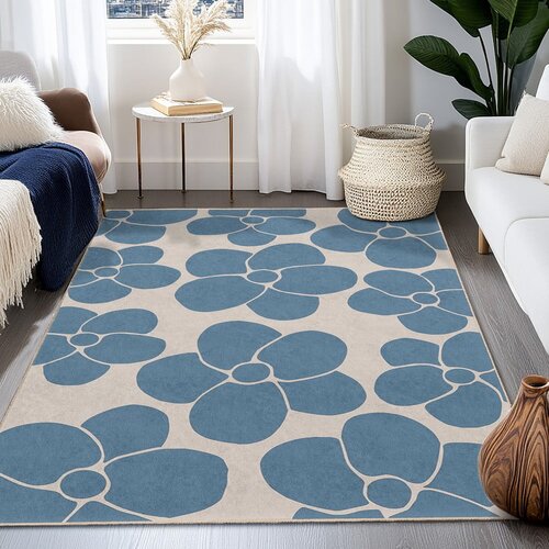 Mila Home Plavi periv tepih 60x100 cm Blue Meadow &amp;ndash; Slike
