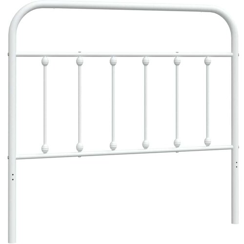  Metalno uzglavlje bijelo 107 cm Slike