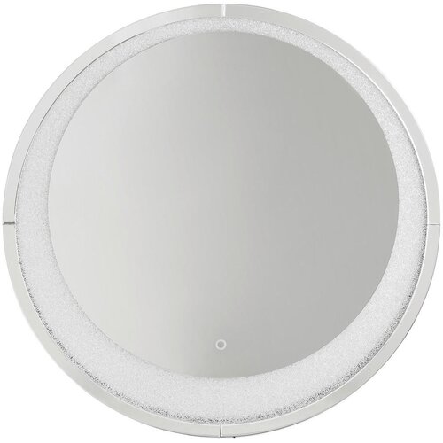 XORA STENSKO OGLEDALO, 100/100/5,5 cm steklo, leseni material Cene