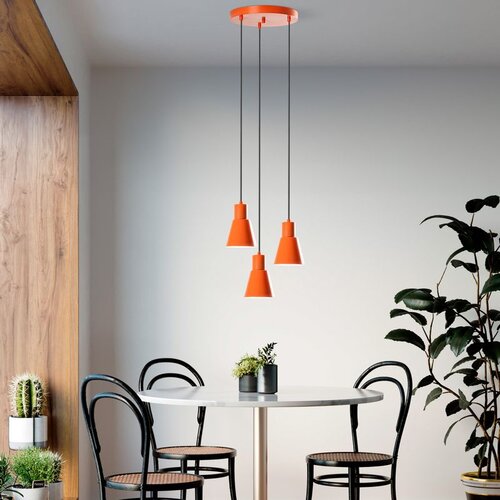 Opviq konikkem - 6357 - 3 - orange orange chandelier Slike