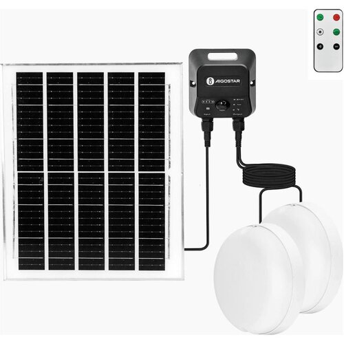 Aigostar Set od 2 solarna LED plafonska svetla LED/3,7V 12000 mAh IP65 + daljinski upravljač Cene