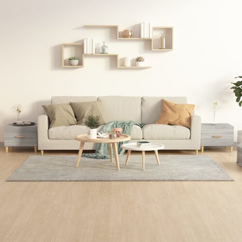 vidaXL Klubske mizice 2 kosa sive sonoma 50x50x40 cm konstruiran les Cene