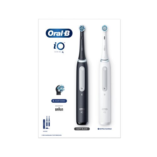Oral-b Dvojno pakiranje Električna Zobna Ščetka Oral B iO4 Bela in črna Cene