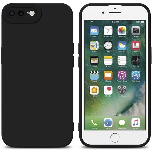 Cadorabo Ohi&amp;scaron;je, združljiv z Apple v tekoči črni barvi - za&amp;scaron;čitni pokrov iz fleksibilnega silikona TPU, (20617583) Slike