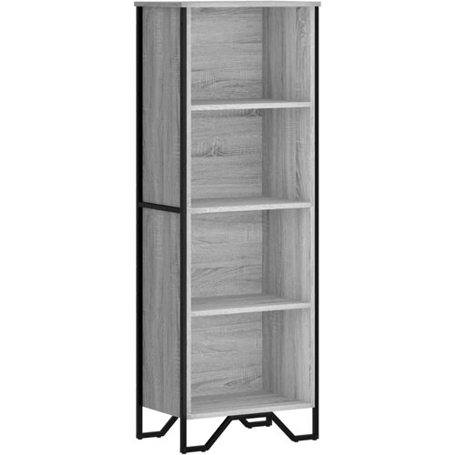 Maison Chic Knjižna omara - Knjižni regal siva sonoma 50x31x137,5 cm inženirski les, (21724833) Slike