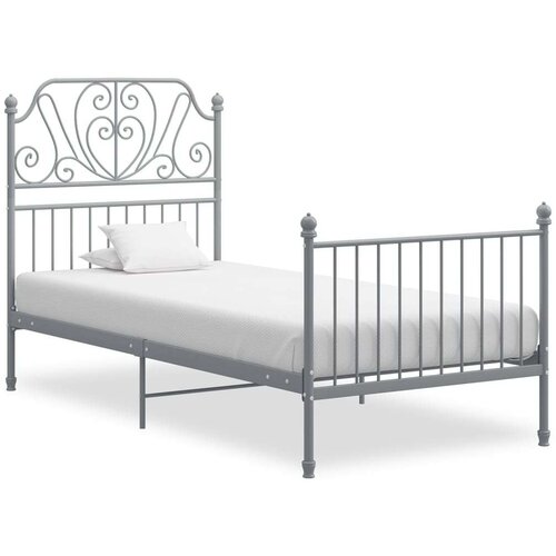  Za krevet sivi metalni 90 x 200 cm Slike