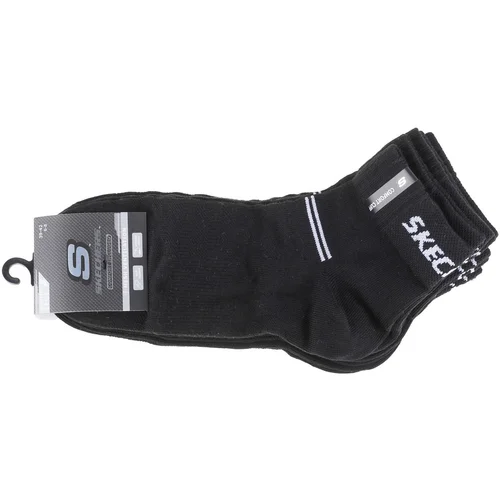 Skechers 5PPK Wm Mesh Ventilation Quarter Socks Crna