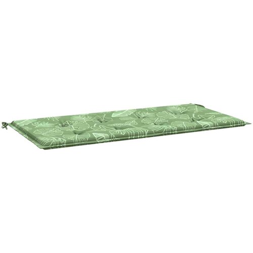 VidaXL Jastuk za vrtnu klupu uzorak li&amp;scaron;ća 120x50x3 cm tkanina Oxford Slike