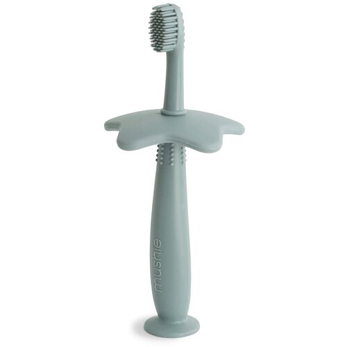 Mushie silikonska četkica za zube star cambridge blue Cijene