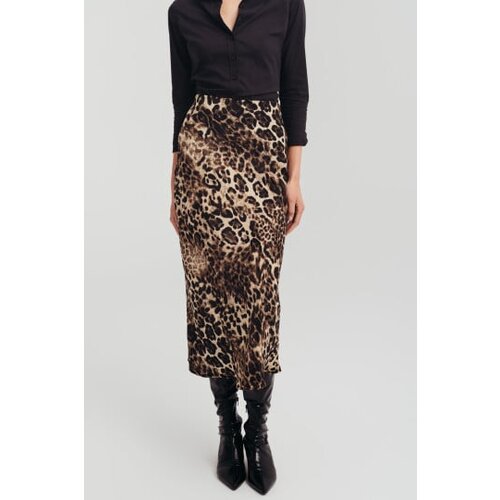 Legendww midi suknja leopard print Cene