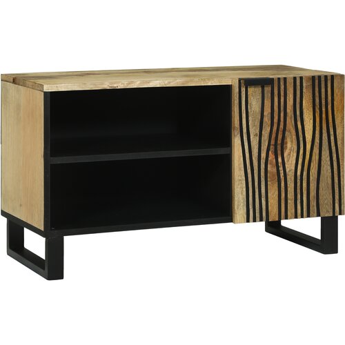 VidaXL TV kabinet 80x31.5x46 cm Trden les mangov in konstruiran les Slike
