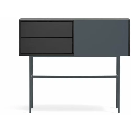 Teulat Crni/antracitno sivi pomoćni stol 35x110 cm Nube –