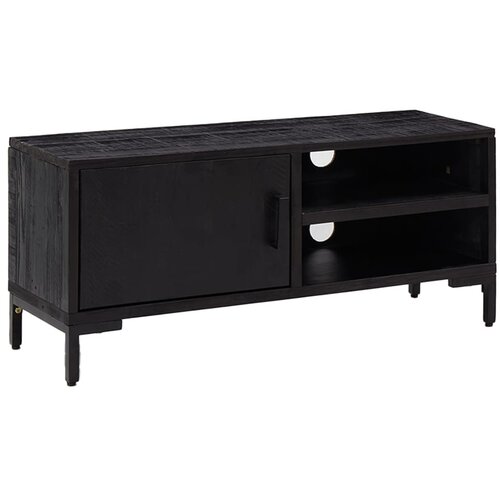 vidaXL TV omarica črna 90x30x40 cm trdna reciklirana borovina, (20594799) Cene