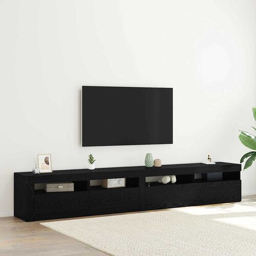 TV ormar 2 pcs Crni hrast 240 x 35 x 40 cm Konstruirano drvo Cijene