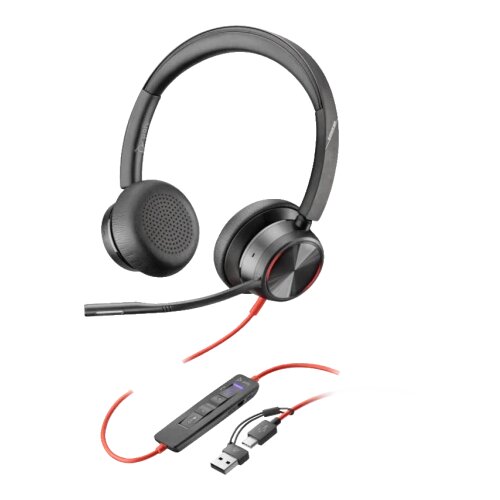 HP Poly Slu&scaron;alice Blackwire 8225 Stereo Hibrid ANC AFence USB-C+USB-C A Adapter 8X223AA crna' ( '8X223AA' ) Cene