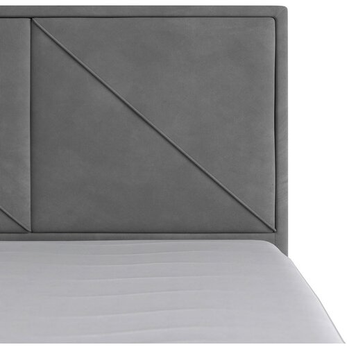 MID.YOU postelja boxspring 180 cm x 200 cm , leseni material svetlo siva Slike