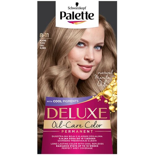 PALETTE DE LUX Palette Deluxe permanentna barva za lase odtenek 8-11 Cool Blonde 1 kos Cene