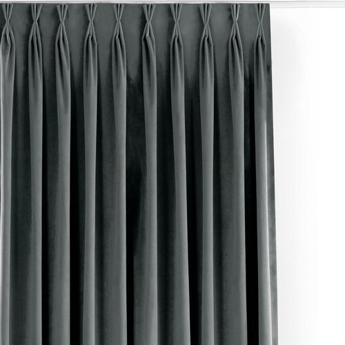 Filumi Temno siva žametna zavesa za delno zatemnitev 530x270 cm Velto &amp;ndash; Slike