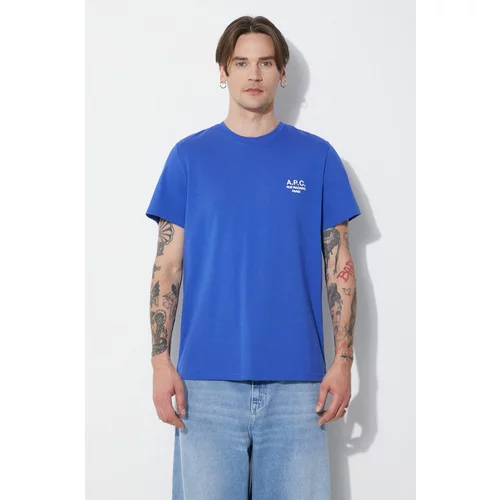 A.P.C. Pamučna majica t-shirt raymond za muškarce, s aplikacijom, COEZC-H26840