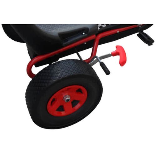  Crveni Go kart s podesivim sjedalom pedalama Slike