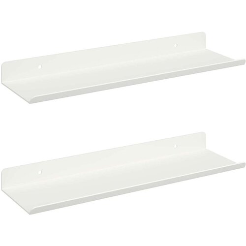  Polica na zidu s policom Zidne 2 pcs Bijelo 30 x 9 x 2 5 cm - Bijelo 30 x 9 cm 2 Slike