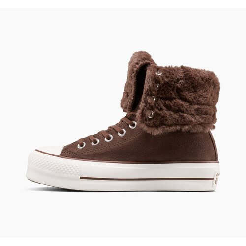 Converse Ženske patike chuck taylor all star fold-over lift platform xhi faux fur Slike