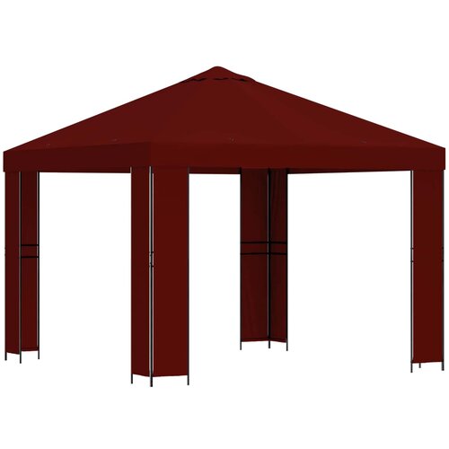 vidaXL Paviljon 3 x 3 m Burgundija Poliester in jeklo 190, (5000218956) Cene