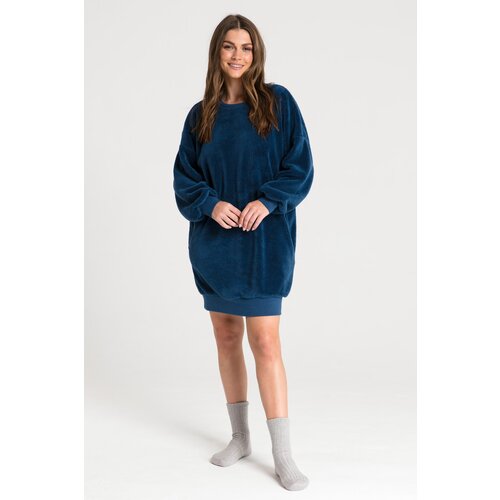 LaLupa Woman's Tunic LA082 Navy Blue Cene