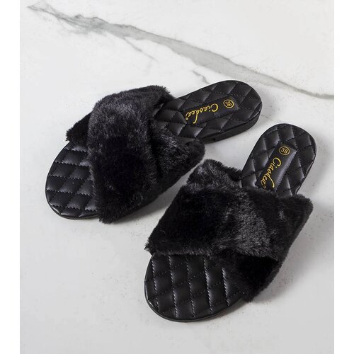 Gemre Black slippers with fur Karsyn Cijene