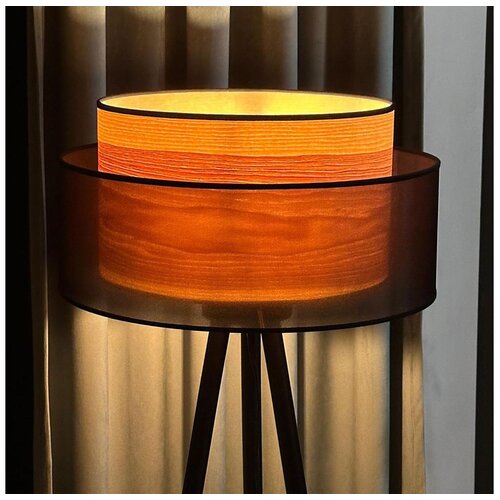  Duolla - Stojeća lampa WOOD BOHO 1xE27/15W/230V prečnik 45 cm crna/bež Cene
