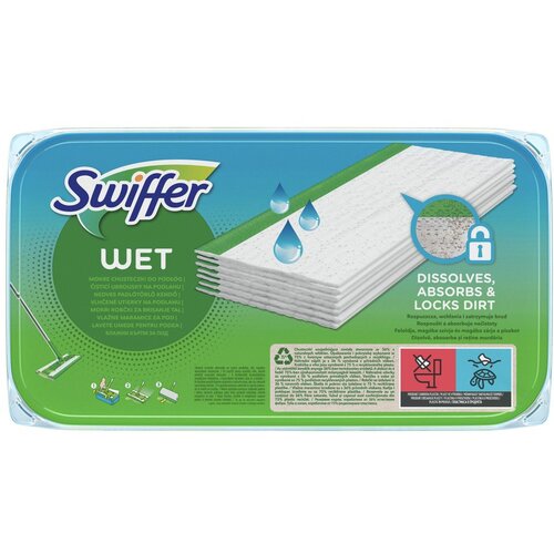 Swiffer mokre krpe za tla, 10 kos 8006540308257 Cene