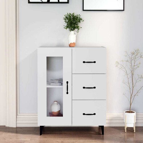  Komoda bijela 69,5x34x90 cm od konstruiranog drva Cijene