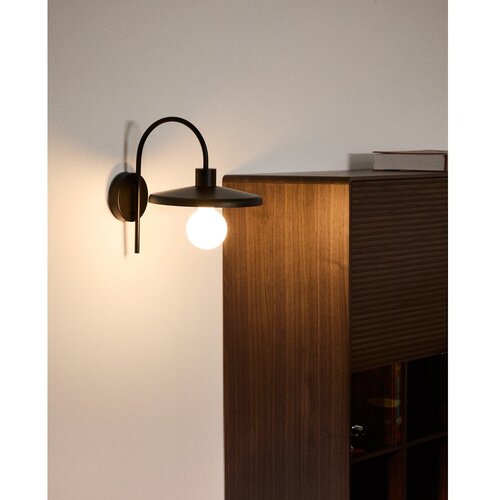 Kave Home Crna zidna lampa &amp;oslash; 27 cm Nuvira &amp;ndash; Slike