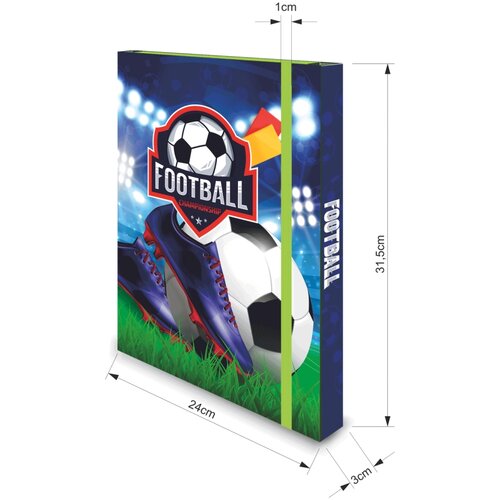 Fascikla SA GUMOM A4 3D BOX FOOTBALL OP* Slike