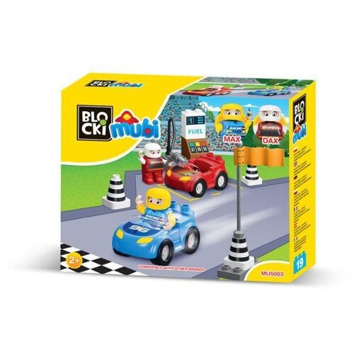 Blocki kocke Mubi trkački automobili 19 delova Cene