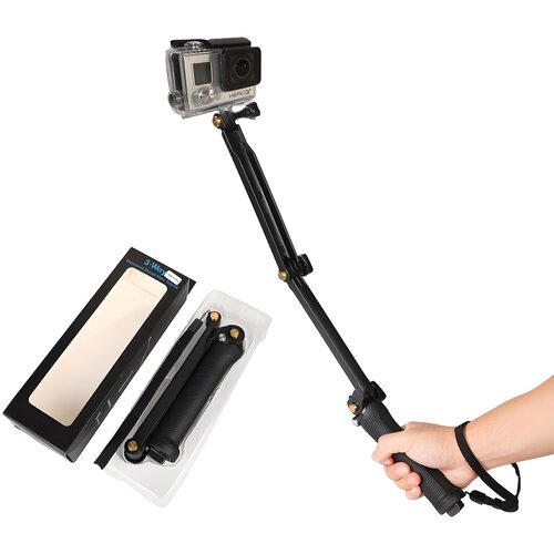 3 u 1 Monopod s stativom i držačem za selfie za GoPro - Crna KP31111 Cijene