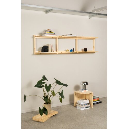 Karup Design Stenska polica iz masivnega bora v naravni barvi 192x47,5 cm Groove &amp;ndash; Slike