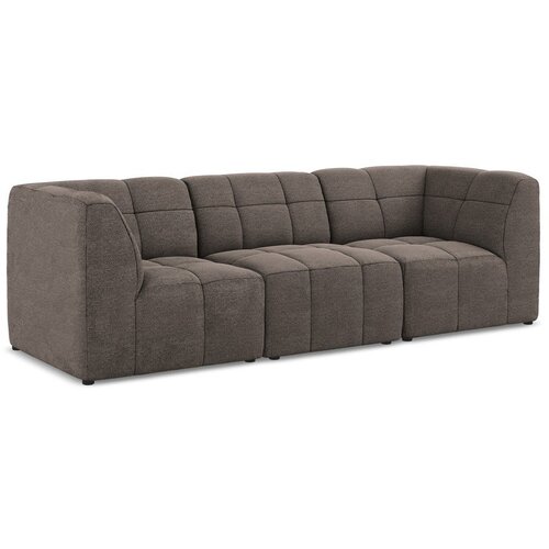 Makamii Smeđa sofa od bouclé tkanine 255 cm Aloha – Cene