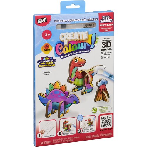 CREATE 'N COLOUR Dinozavri &ndash; raptor in stegozaver - 1 k. Cene