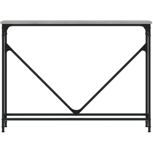  Konzolni stol siva boja hrasta 102x22,5x75 cm konstruirano drvo Slike