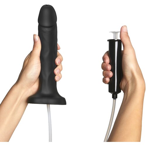 Strap-On-Me Squirting Cum Dildo Realistic Black XL Slike