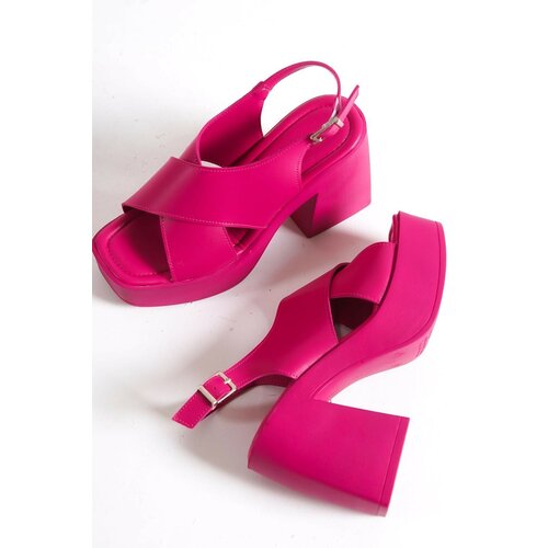 Capone Outfitters High Heels - Pink - Block Cene