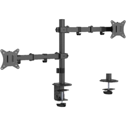Gembird Nosač za dva monitora Adjustable Desk 17"-32" Black Cene