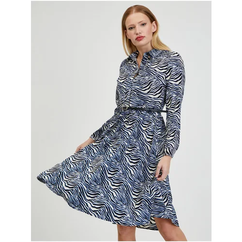 Orsay blue & White Women Patterned Dress - Women