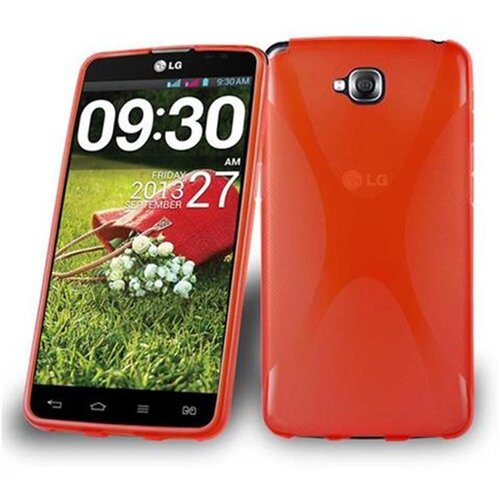 Cadorabo Case, združljiv z LG v Candy Apple Red - Za&scaron;čitni pokrov iz fleksibilnega silikona TPU, (20589880) Cene