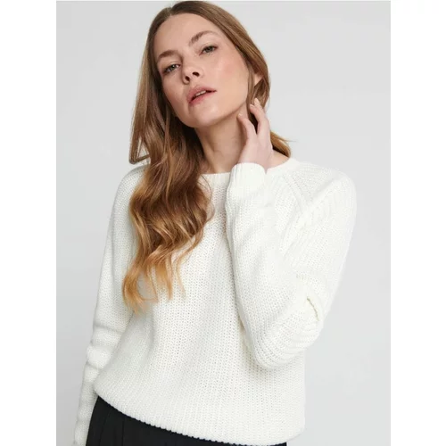 Sinsay ženski džemper od ukrasnog pletiva 9914A-01X