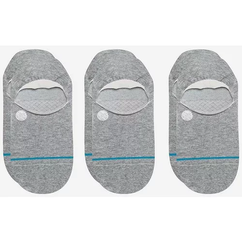 Stance Čarape Icon No Show 3-pack za muškarce, boja: siva, A145A23ICO-WHT
