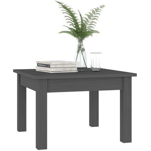  Stolić za kavu sivi 45x45x30 cm od masivne borovine Slike