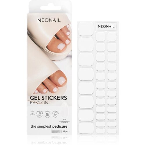 NeoNail Easy On Gel Stickers nalepke za nohte ob uporabi UV-/LED-lučke odtenek P04 32 kos Slike